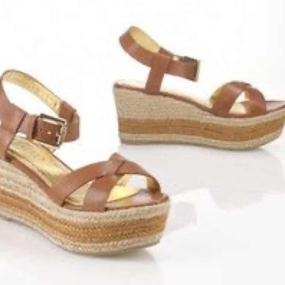 NEW❗️Lauren Ralph Lauren - Roberta Espadrilles Sandals - polo tan Wedge size 9.5 - Picture 11 of 12